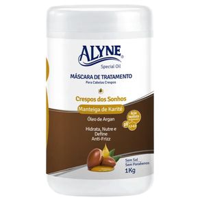 Máscara De Tratamento Alyne Crespos Dos Sonhos 1kg