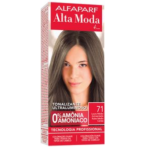 Coloração Alfaparf Alta Moda 71 Louro Médio Acinzentado