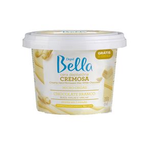 Cera Depil Bella Para Microondas Chocolate Branco 200g