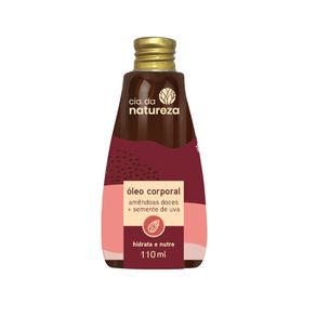 Óleo Corporal Cia Da Natureza Amêndoas+Semente De Uva 110ml