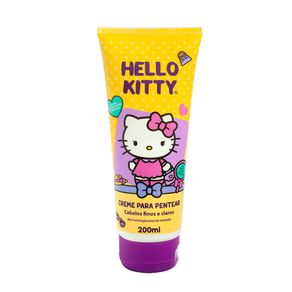 Creme Para Pentear Hello Kitty Cabelos Finos e Claros 200ml