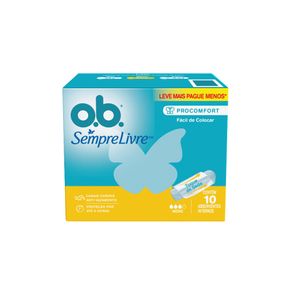 Absorvente Interno Sempre Livre Médio 10u