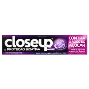 Creme Dental Closeup Proteção Bioativa Contra O Ácido 70g