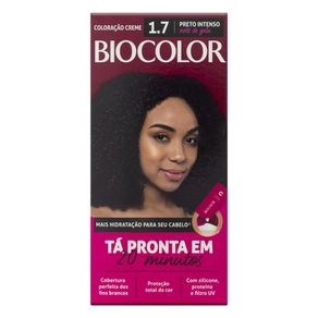 Coloração Creme Biocolor 1.7 Preto Intenso
