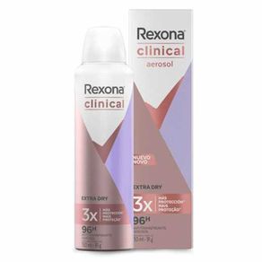 Desodorante Aerosol Rexona Clinical Extra Dry 91g