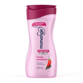 Sabonete Líquido Monange Frutas vermelhas 240ml