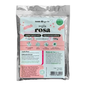 Argila Tom de Pele Rosa 100g