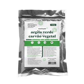 Máscara Tom De Pele Argila Verde & Carvão Vegetal 100g