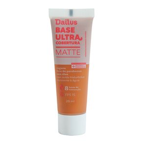 Base Líquida Dailus Ultra Cobertura Fps15 D8 Médio 28ml