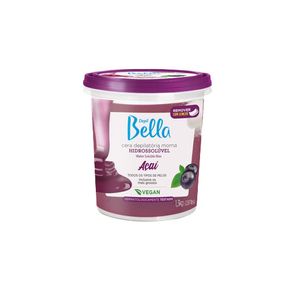 Cera Depil Bella Açaí Hidrossolúvel Pote 1300g