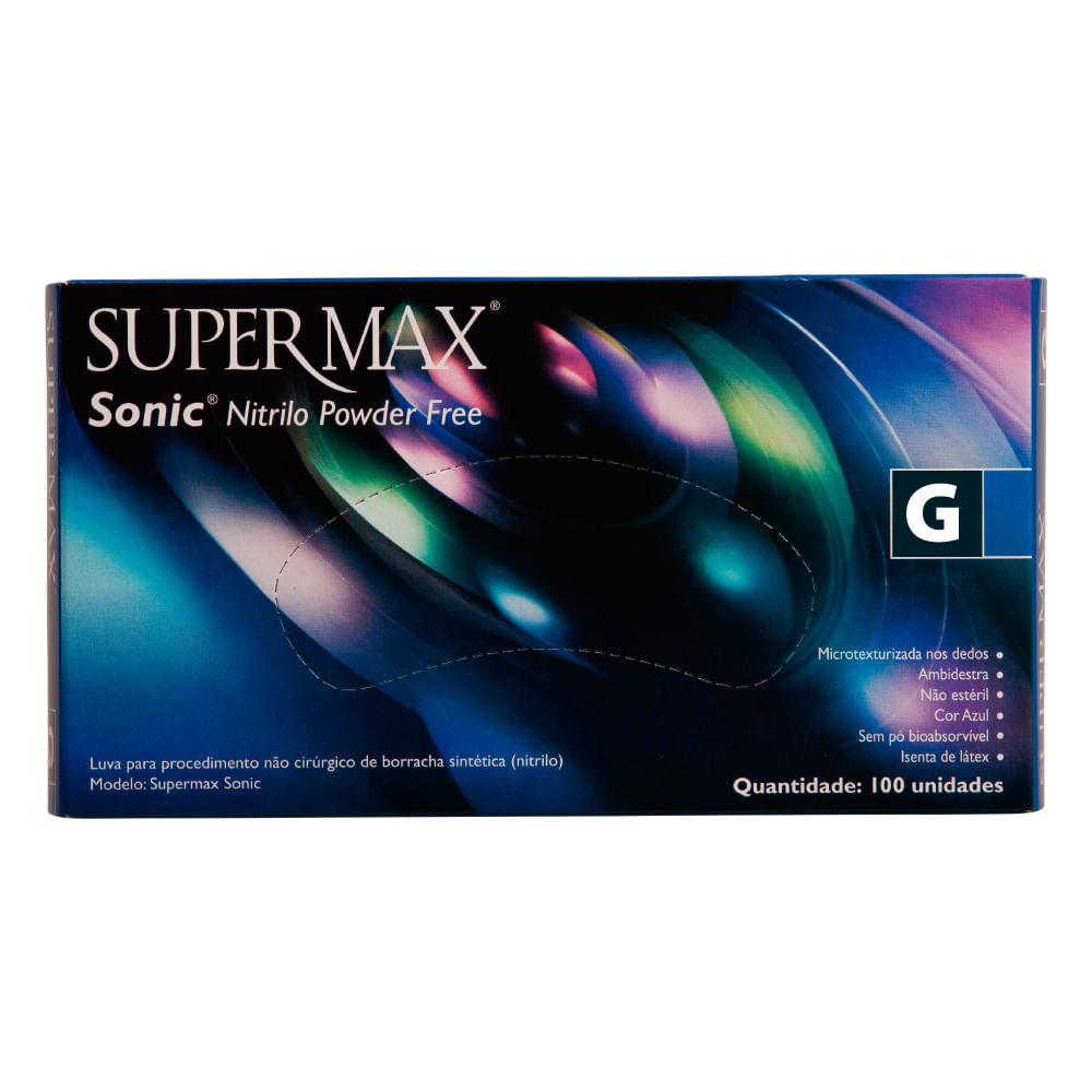 LUVA-SUPERMAX-NITRILO-SONIC-C-100-TAM-G