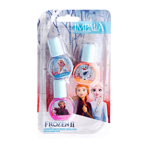 Esmalte Infantil Impala Frozen N1 Com 3 Un