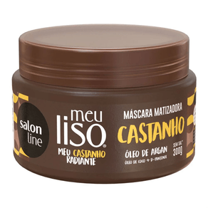 Máscara Salon Line Meu Liso Matizadora Castanho 300g