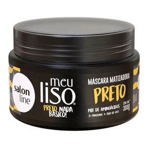 Máscara Salon Line Meu Liso Matizadora Preta 300g