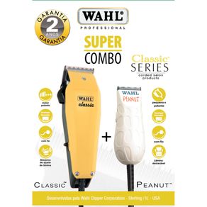 Kit Máquina De Corte Wahl Classic + Acabamento Peanut 220V