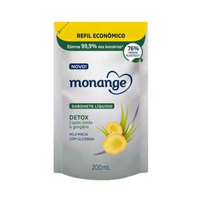 Sabonete Líquido Monange Detox Refil 200ml