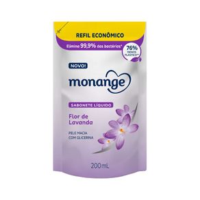 Sabonete Líquido Monange Flor De Lavanda Refil 200ml