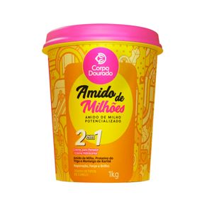 Máscara Corpo Dourado Amido De Milhões 1kg