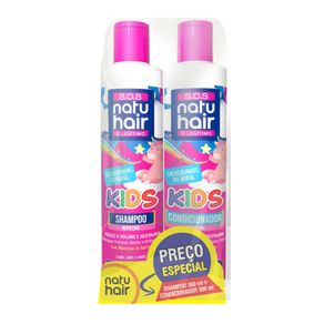 Kit NatuHair S.O.S Kids Shampoo 300ml + Condicionador 300ml