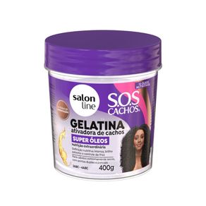 Gelatina Salon Line SOS Cachos Super Óleos 400g