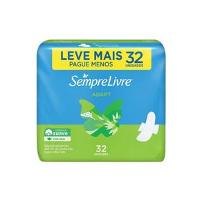Absorvente Sempre Livre Com Abas Suave 32u