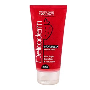 Sabonete Esfoliante Delicaderm Morango 180ml
