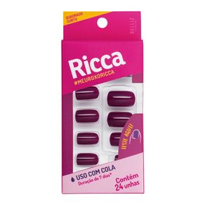 Unhas Postiças Ricca Roxo Ametista