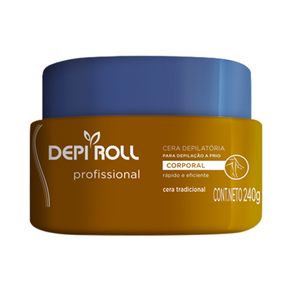 Cera Depilatória Pote DepiRoll Tradicional 240g