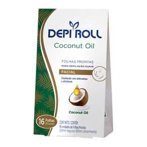 Folhas Prontas Depiroll Facial Coco 16un