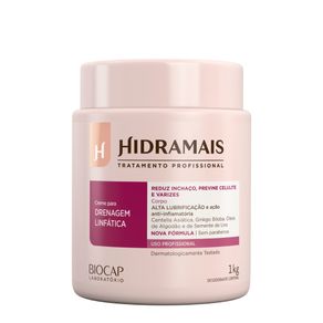 Creme Para Massagem Linfática Hidramais 1kg