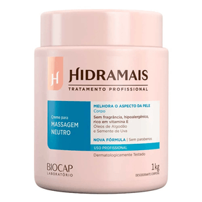 Creme de Massagem Hidramais Neutro 1kg