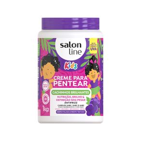 Creme De Pentear Salon Line Kids Cachinhos Brilhantes 1kg