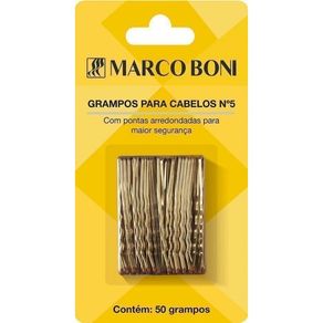 Grampo Marco Boni Dourado Nº05 Com 50un