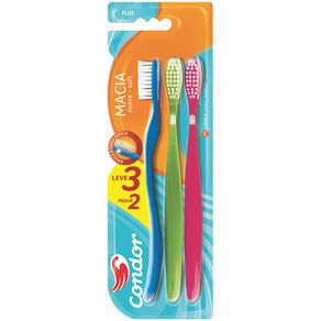 Escova Dental Macia Condor Plus - 3un