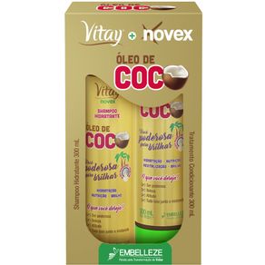 Kit Novex Óleo De Coco - Shampoo + Condicionador