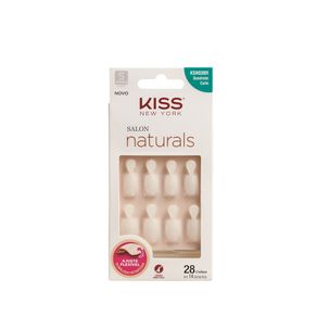 Kit Unhas Kiss Quadrado Curto Com Aba 28 Unhas