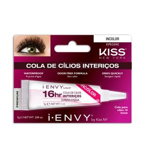 Cola Cílios Longa Duração Kiss 16hr Incolor