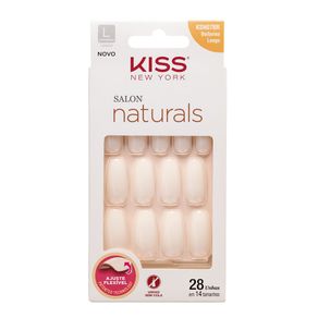Kit Unhas Kiss Bailarina Contém 28 Unhas