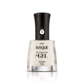 Esmalte Risqué Diamond Gel Cremoso Chá Branco