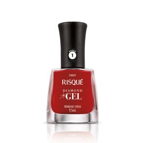 Esmalte Risqué Diamond Gel Cremoso Vermelho Cereja