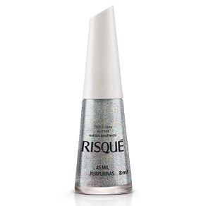 Esmalte Risqué Básico Glitter Mil Purpurinas
