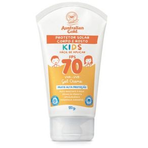 Protetor Solar Corpo E Rosto Australian Gold Kids FPS70 120g