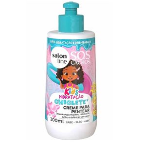 Creme para Pentear Infantil Salon Line SOS Cachos Kids Chiclete 300ML