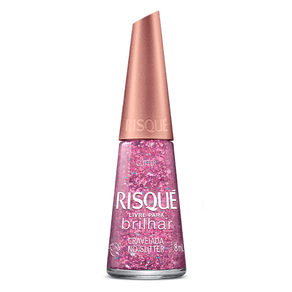 Esmalte Risqué Livre Para Brilhar Cravejada No Glitter