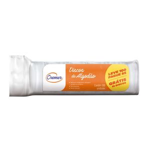 Algodão Disco Cremer Leve 100 Pague 85
