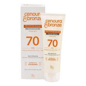 Protetor Solar Facial Cenoura e Bronze FPS 70 50g
