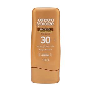 Protetor Solar Com Cor Cenoura e Bronze FPS30 110ml