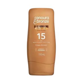 Protetor Solar Com Cor Cenoura e Bronze FPS15 110ml