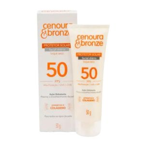Protetor Solar Facial Cenoura e Bronze FPS 50 50g