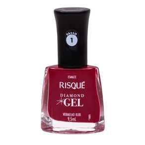 Esmalte Risqué Diamond Gel Cremoso Vermelho Rubi